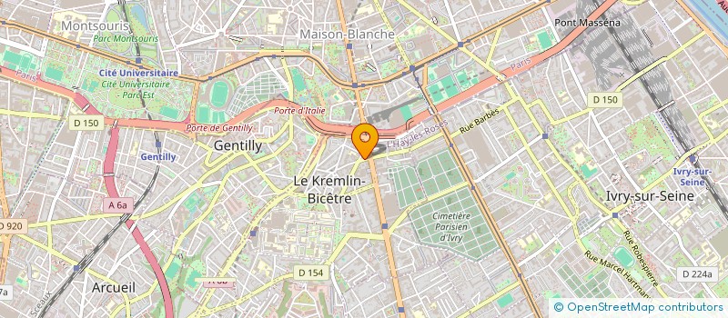 localisation de l'entreprise SCI MERICO 14 JUILLET  LE KREMLIN-BICETRE