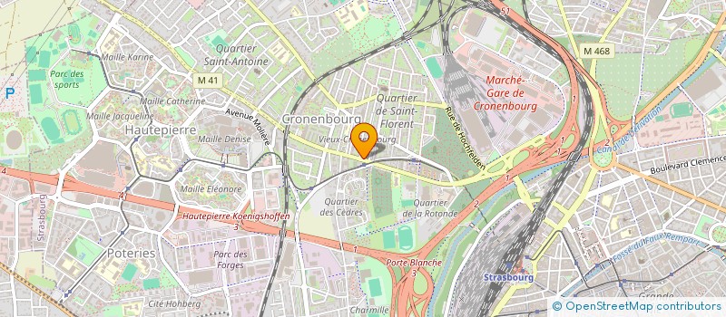 localisation de l'entreprise SCI MERIDA  STRASBOURG