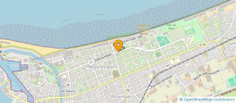 localisation de l'entreprise SCI MERIDIEN 98 à DUNKERQUE