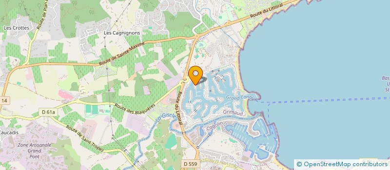 localisation de l'entreprise SCI MERIDIONALE à GRIMAUD