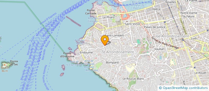 localisation de l'entreprise SCI MERIDIONALE D HABITATION à MARSEILLE