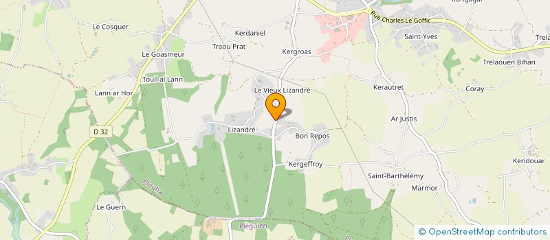 localisation de l'entreprise SCI MERIDOUL  PLOUHA