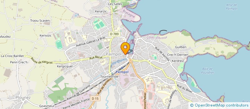 localisation de l'entreprise SCI MERIGLIER CELINE  PAIMPOL