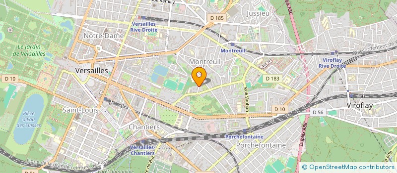 localisation de l'entreprise SCI MERIGLISSE à VERSAILLES