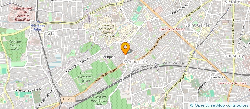 localisation de l'entreprise SCI MERIGNAC AVENUE 52  BORDEAUX