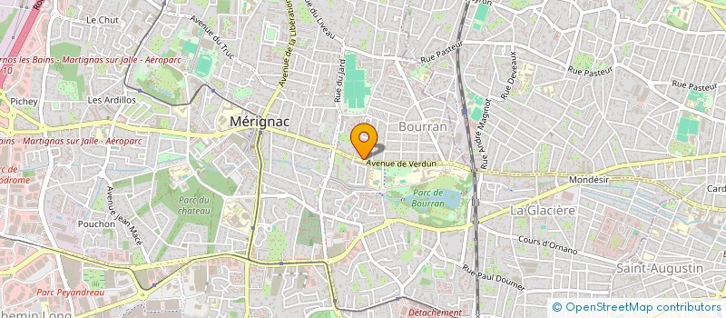 localisation de l'entreprise SCI MERIGNAC AVENUE DE VERDUN  MERIGNAC