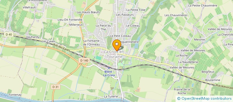 localisation de l'entreprise SCI MERILLON DE MARLAUD à LA CROIX-EN-TOURAINE