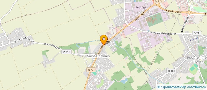 localisation de l'entreprise SCI MERILLOT-DUSACQ  SAINT-GERMAIN