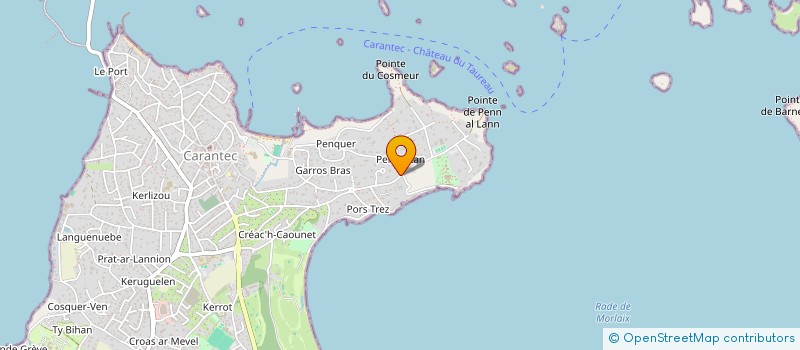 localisation de l'entreprise SCI MERIM 2  CARANTEC