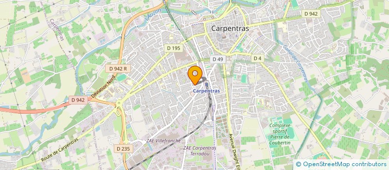 localisation de l'entreprise SCI MERINOS  CARPENTRAS