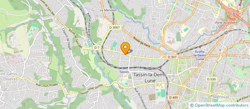 localisation de l'entreprise SCI MERITAS  TASSIN-LA-DEMI-LUNE