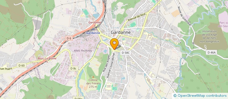 localisation de l'entreprise SCI MERITED à GARDANNE