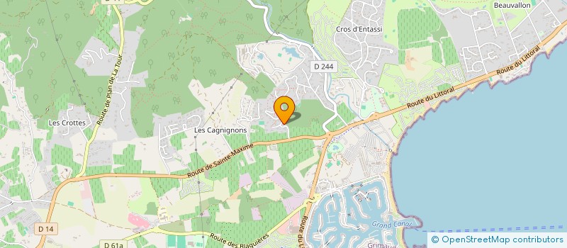 localisation de l'entreprise SCI MERIVAL à GRIMAUD