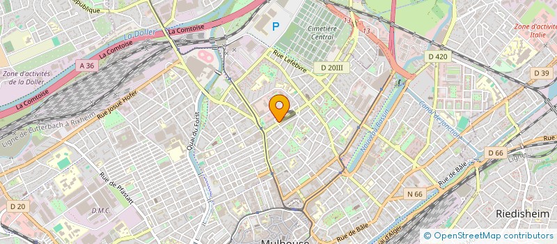 localisation de l'entreprise SCI MERKAN  MULHOUSE