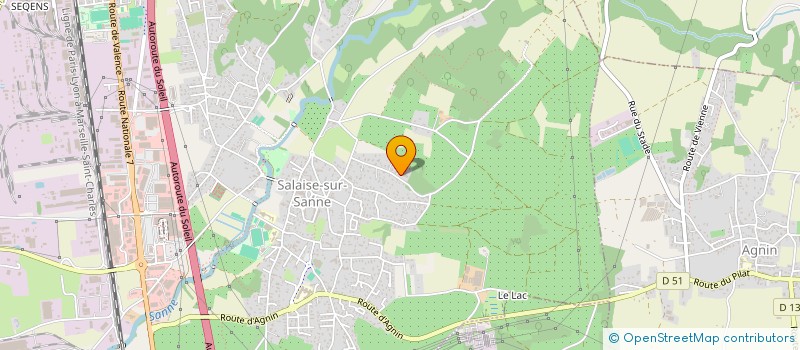 localisation de l'entreprise SCI MERL  SALAISE-SUR-SANNE