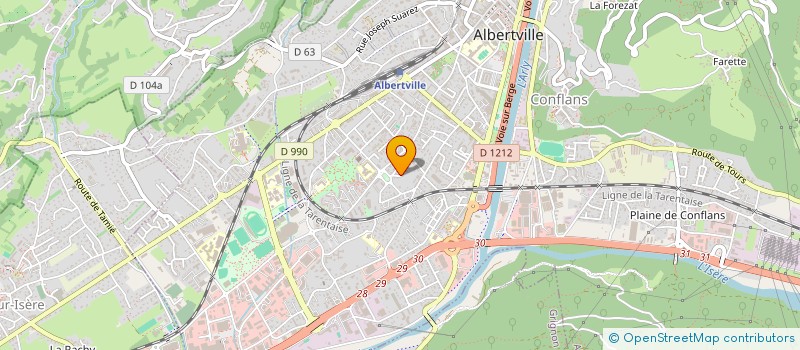 localisation de l'entreprise SCI MERLAN  ALBERTVILLE