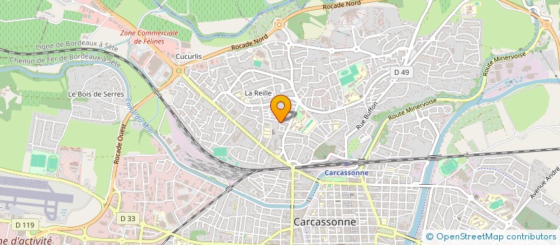 localisation de l'entreprise SCI MERLAZUR à CARCASSONNE