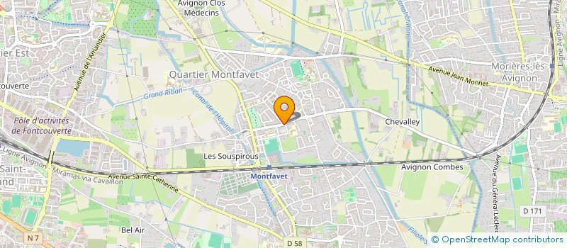 localisation de l'entreprise SCI MERLE  AVIGNON