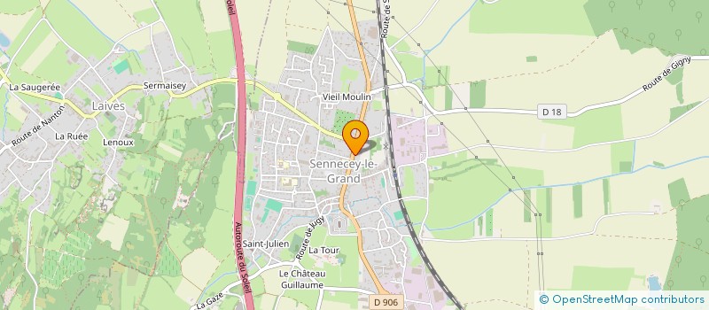 localisation de l'entreprise SCI MERLE  SENNECEY-LE-GRAND