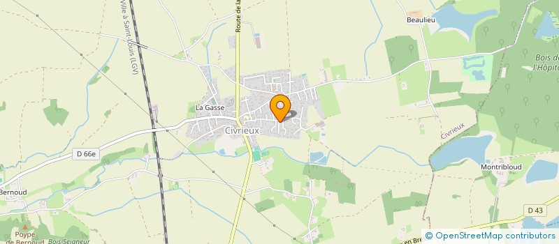 localisation de l'entreprise SCI MERLE DOMBISTE à CIVRIEUX