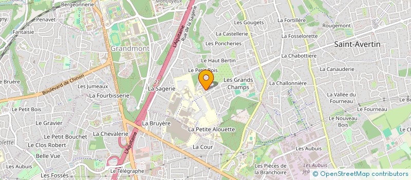 localisation de l'entreprise SCI MERLET DU PETIT ROUVRE  SAINT-AVERTIN