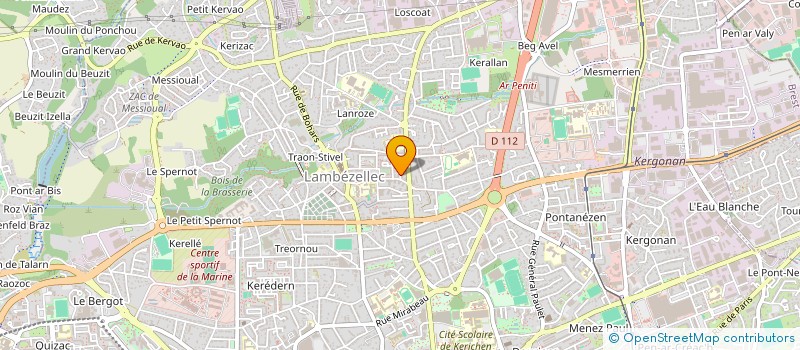 localisation de l'entreprise SCI MERLET DU VALON  BREST