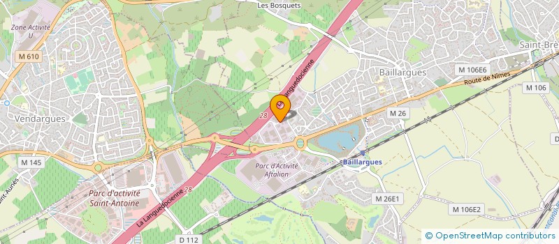 localisation de l'entreprise SCI MERLIN  BAILLARGUES