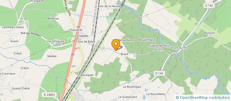 localisation de l'entreprise SCI MERLIN  LARUSCADE