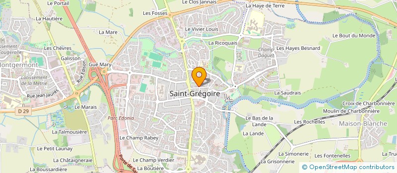 localisation de l'entreprise SCI MERLIN  SAINT-GREGOIRE