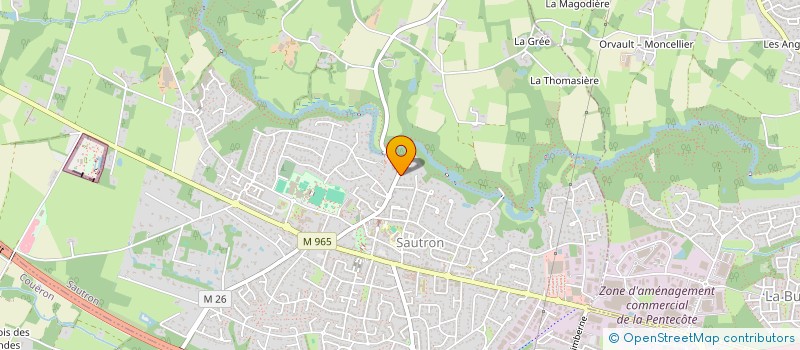 localisation de l'entreprise SCI MERLIN  SAUTRON