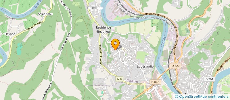 localisation de l'entreprise SCI MERLIN  PRADINES