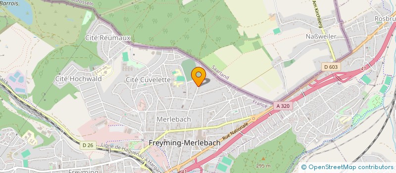 localisation de l'entreprise SCI MERLIN  FREYMING-MERLEBACH