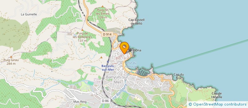 localisation de l'entreprise SCI MERLIN  BANYULS-SUR-MER
