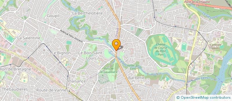 localisation de l'entreprise SCI MERLIN à ORVAULT