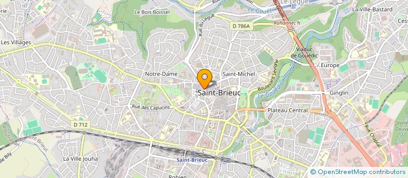 localisation de l'entreprise SCI MERLIN à SAINT-BRIEUC