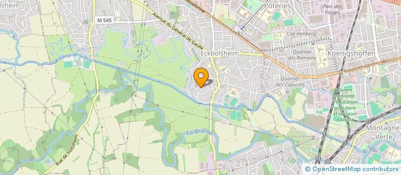 localisation de l'entreprise SCI MERLIN STOLL  ECKBOLSHEIM