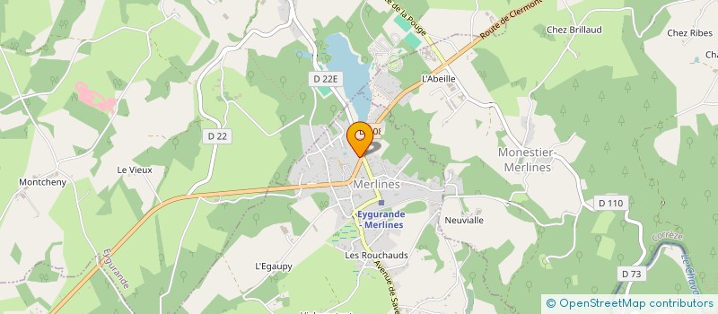 localisation de l'entreprise SCI MERLINES  MERLINES