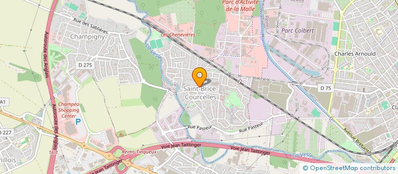 localisation de l'entreprise SCI MERLINI  SAINT-BRICE-COURCELLES