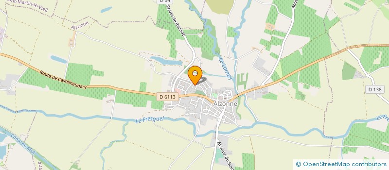 localisation de l'entreprise SCI MERLINOU  ALZONNE