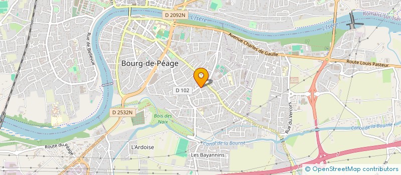 localisation de l'entreprise SCI MERLO IMM VEST  BOURG-DE-PEAGE