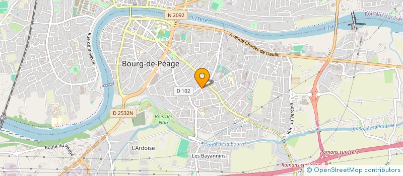 localisation de l'entreprise SCI MERLO IMMO  BOURG-DE-PEAGE