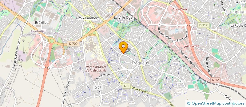 localisation de l'entreprise SCI MERLORE IMMO  TREGUEUX