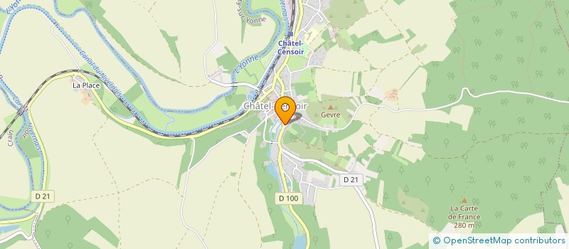 localisation de l'entreprise SCI MERLOT GOGOIS  CHATEL-CENSOIR