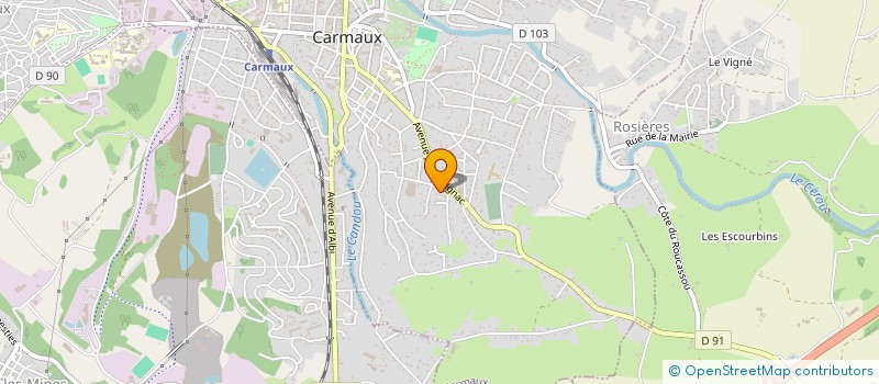 localisation de l'entreprise SCI MERLOZ  CARMAUX