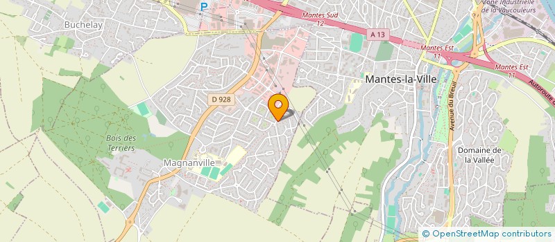 localisation de l'entreprise SCI MERLUN  MAGNANVILLE