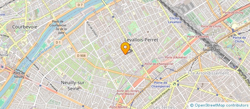 localisation de l'entreprise SCI MERLYED  LEVALLOIS-PERRET