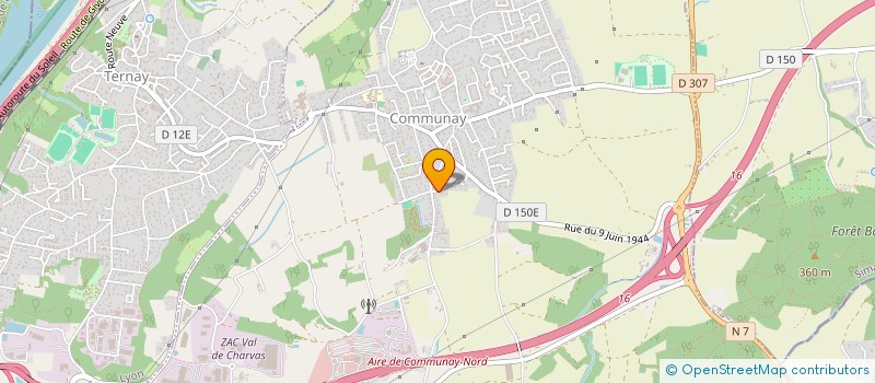 localisation de l'entreprise SCI MERMET  COMMUNAY