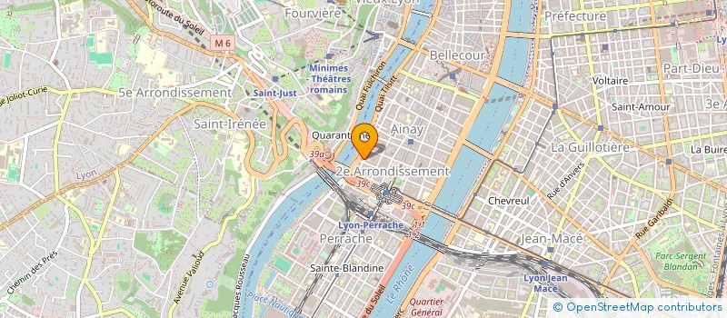 localisation de l'entreprise SCI MERMET SAINTE BLANDINE  LYON