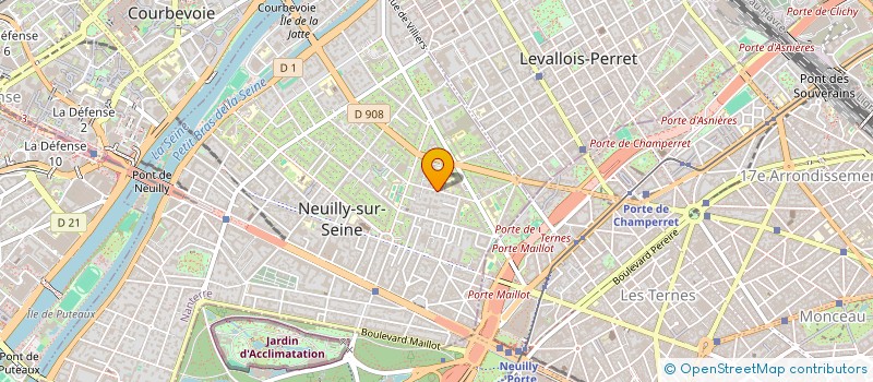localisation de l'entreprise SCI MERMOZ 22 à NEUILLY-SUR-SEINE