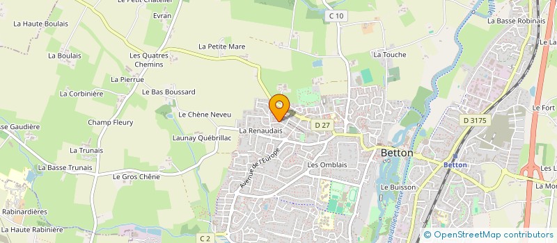 localisation de l'entreprise SCI MERMOZ 3  BETTON